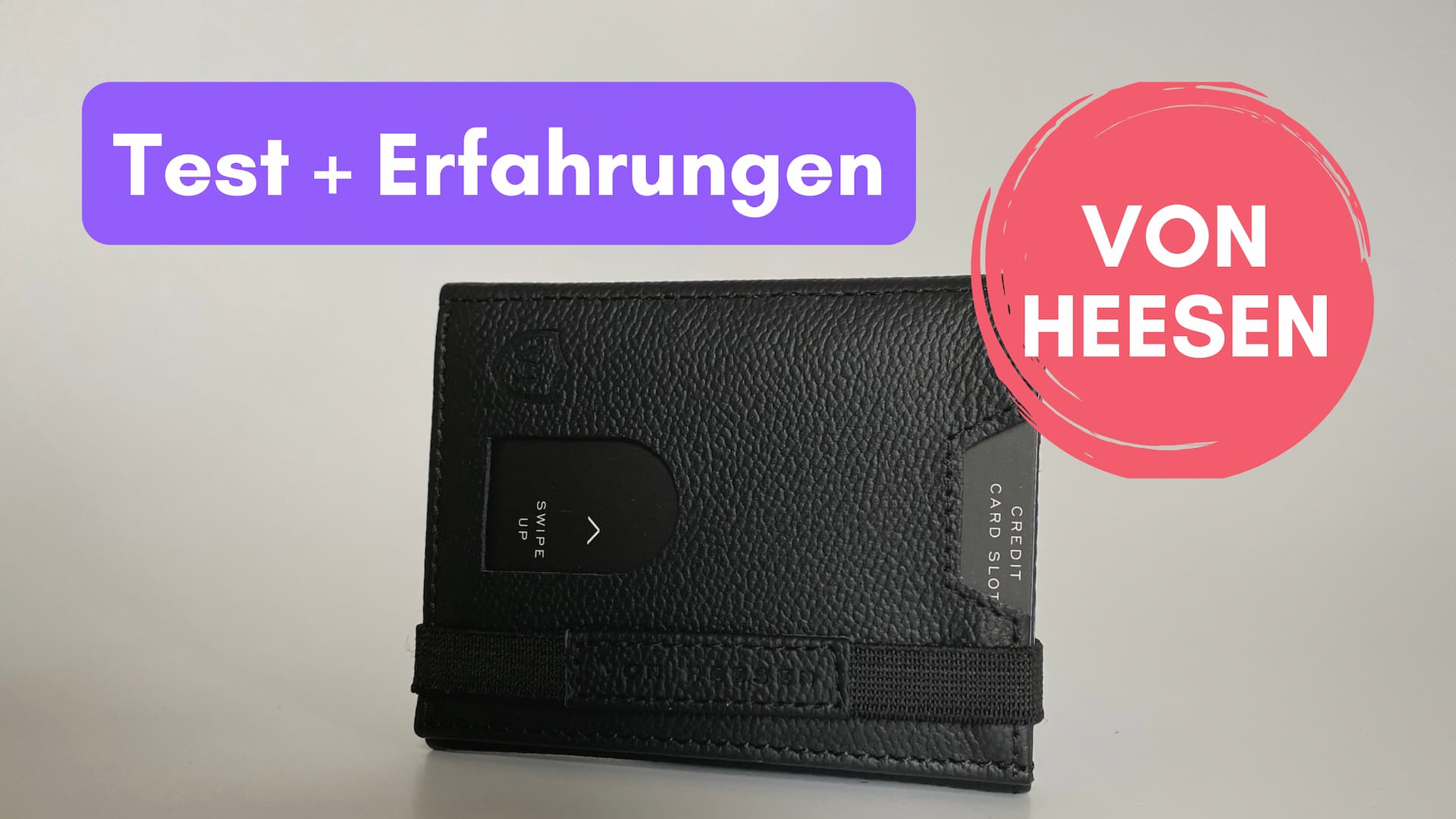 VON HEESEN Mini-Kartenetui: Münzfach, RFID und Scheinfach