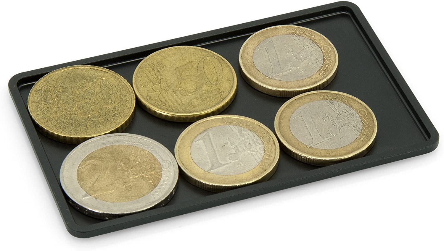 Universales Münzfach - Kleingeldfach aus Aluminium - Für Slim Wallets, Kreditkartenetuis, Kartenetuis, Geldbeutel - Blockt RFID Signale