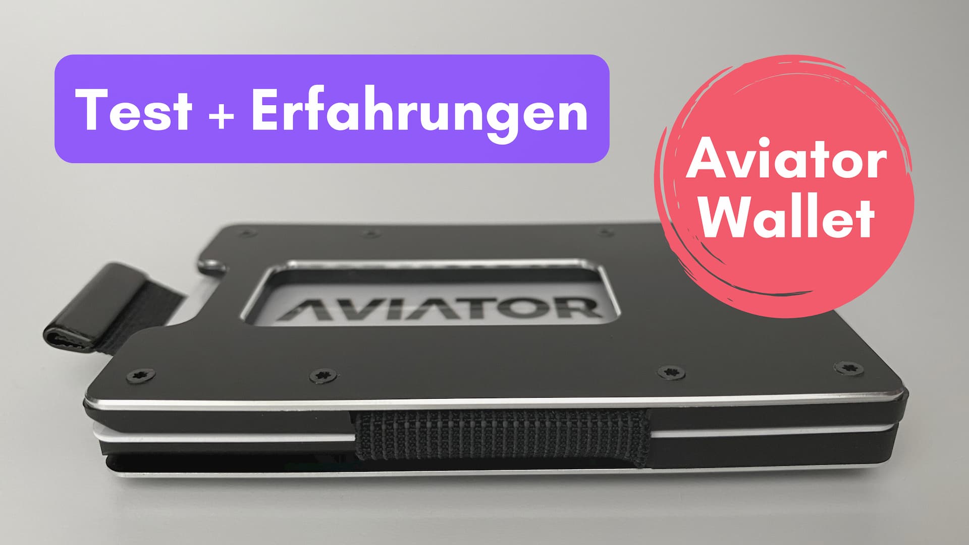 Aviator Wallet: Kreditkartenetui mit Münzfach und RFID-Schutz